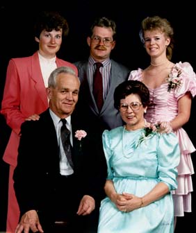 Dad, Mom, Colette, myself and Dianne